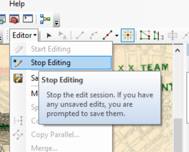stop editing